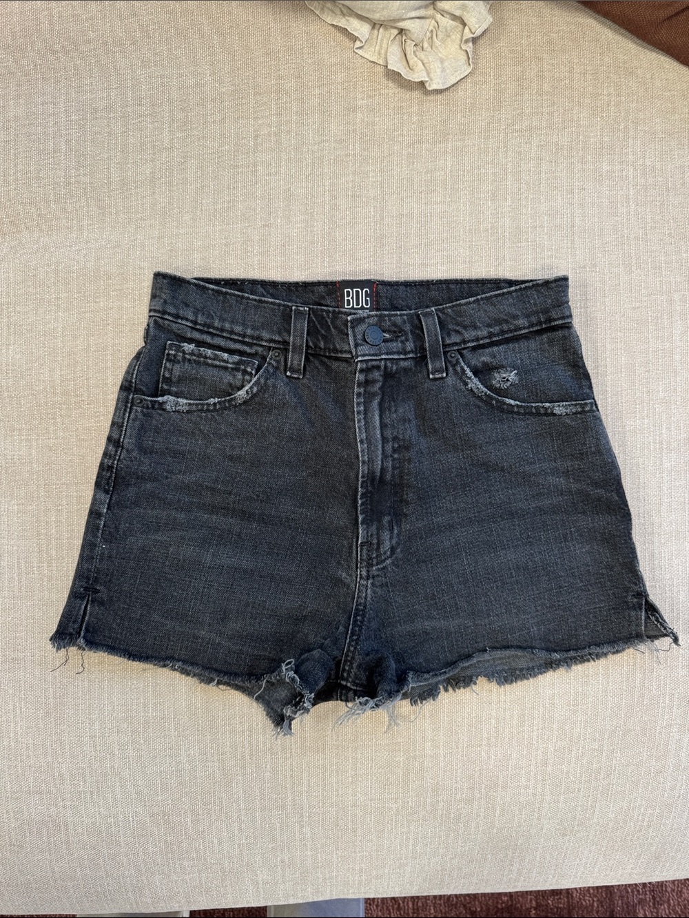 BDG Girlfriend High-Rise Jean Shorts